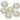 3M radial bristle disc in White, 120 grit, for removing medium scratches and smoothing metal.