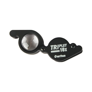Fully extended Alfa Mirage Carton Loupe Pro 10X with a triplet lens for distortion-free jewelry inspection.