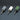Three Alfa Mirage PVA points (grey, white, green) on a dark textured background, angled.