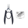 ANEX No.256 stainless steel looping pliers with black rubber grip for jewelry.