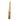 Vertical view of a brass ring sizing stick mandrel featuring a smooth wooden handle.