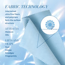 Ultra-fine fiber technology that attracts oils and traps dust.