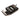 A perspective angled view of a black digital pocket gemstone thickness gauge on a white background.