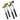 Set of four dual-head rubber and polyurethane mallets in 25mm, 30mm, 35mm, and 40mm sizes.