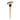 Upright vertical view of a Durston 2lb brass stamping mallet showing the laser-engraved logo on the solid head.