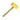A Durston yellow polyurethane forming mallet positioned diagonally on a clean white background.