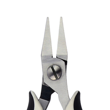 Close-up of Durston professional flat nose plier jaws showing smooth interior surface.