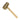 A Durston natural rawhide forming mallet angled diagonally with its handle extending toward the bottom right.