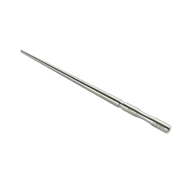 Diagonal view of Durston round ring mandrel with the contoured handle pointing down and to the right.
