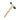 Side view of Durston rubber mallet with stainless steel body and dual rubber striking faces.
