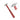 A Durston shaping hammer with a red hardwood handle and a circular inset magnifying its specialized cross-peen head.