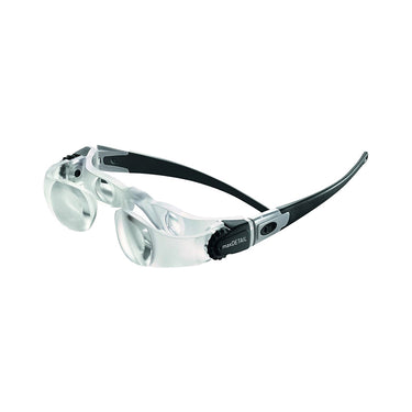 Front view of Eschenbach MaxDetail binocular loupes with adjustable lenses for near-vision tasks.