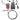 Full product layout of the Foredom SR hang-up motor kit including a flexible shaft, H.30 handpiece, and plastic foot control.