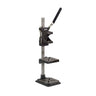 Right profile view of the empty Foredom P-DP30 drill press stand featuring a cast iron base and mounting collar.