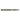Horizontal view of the green metal ring sizer stick showing multi-national measurement scales.