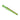 Reverse side view of the green metal ring sizer stick focusing on the yellow measurement scale.