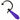 Front angled view of the purple-handled GreenLion mini V3 jeweler's saw frame showing the molded brand logo.