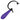 Reverse side perspective view of the purple GreenLion jeweler's mini V3 saw frame on a white background.