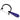 GreenLion mini V3 jeweler's saw frame with purple handle laid out diagonally against a measuring tape rule.