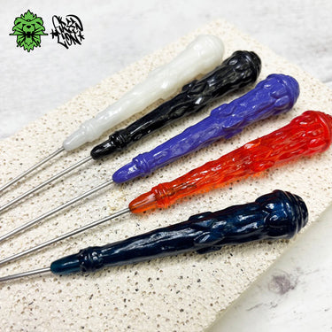 GreenLion SolderWand titanium soldering picks display including Smoke Gray and Ocean Blue limited editions.