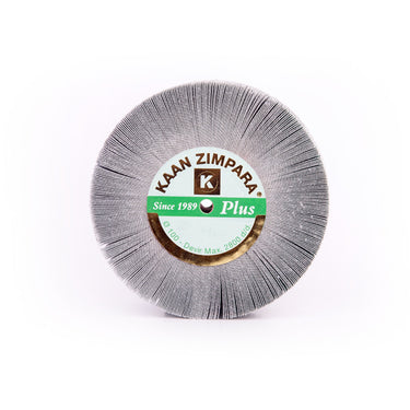 KAAN ZIMPARA Plus diamond sanding fan cap wheel 100mm face showing green hub label and 2800 RPM rating.