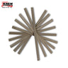 Ten Knew Concepts titanium soldering strips arranged in a fan circle pattern with brand logo on a white background