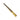 Reverse angle view of the gold jewelry sizing stick mandrel showing engraved size lines.