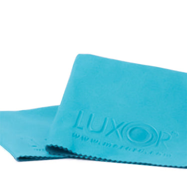 Side view showing layers of different LUXOR microfiber cloths.