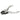 Side perspective of Maun 125mm parallel action flat nose plier with zinc-plated handles.