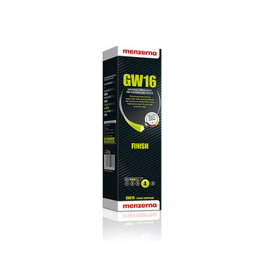 Menzerna GW16 universal finish paste for coatings and plastic in retail packaging.