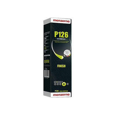 Menzerna P126 dry finish polishing paste for brilliant gloss on stainless steel.