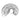 Silver jewelry sizing bangles fanned out in a perfect semi-circle on a white background.