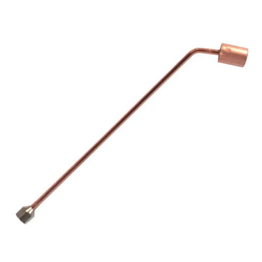 Angled view of Miller Smith 6-inch (153mm) extended heating tip for The Little Torch.
