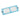 Front view of a blue Optivisor replacement lens plate number 7 with mounting pins.