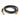 Full view of the 1.25 meter black LPG gas hose with US type brass threaded terminals on both ends