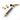 Close up of the ORCA M75cmb torch handle body next to two individual brass burner tips on a white background