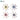 Four ORO MaxiMat texturing brush wheels in yellow, blue, red, and grey showing straight and angled wire pin options.