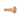 Close-up view of PEFC beech wood long mushroom handle showing brass collar and mounting hole.