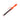 Dimension diagram for a narrow orange plastic flat sanding stick with a 1.5cm clamping width and 27cm length