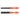 Two orange plastic manual flat sandpaper holder sticks with different clamping widths shown horizontally