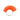 An orange plastic ring sizer measurement gauge loop isolated on a white background.