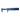 A straight, eye-level shot of an open blue plastic sliding pocket caliper showing its jaws and measuring beam.