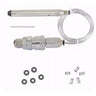 Horizontal layout of pneumatic hammer handpiece kit with air connector, springs, and O-rings.