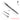 Regine 16cm fine tip F locking diamond tweezer with center groove for small stones.