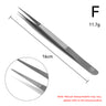 Regine 16cm fine tip F locking diamond tweezer with center groove for small stones.