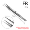 Regine Swiss FR fine tip locking diamond tweezer 16cm with knurled slide lock and 22.9g weight.