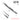 Regine Swiss XFR extra fine diamond tweezer with slide lock 16cm showing serrated tips and 20g weight.