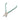 Open straight cutting blades of SHE.K sheet metal shears with light blue ergonomic handles.