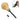 Stuccler bezel pusher tool with rectangular steel tip and comfortable wooden palm knob.