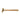 A Stuccler brass stamping mallet lying flat with its wooden handle and metal head facing left.